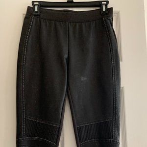 Rock & Republic Black Pleather Moto Leggings